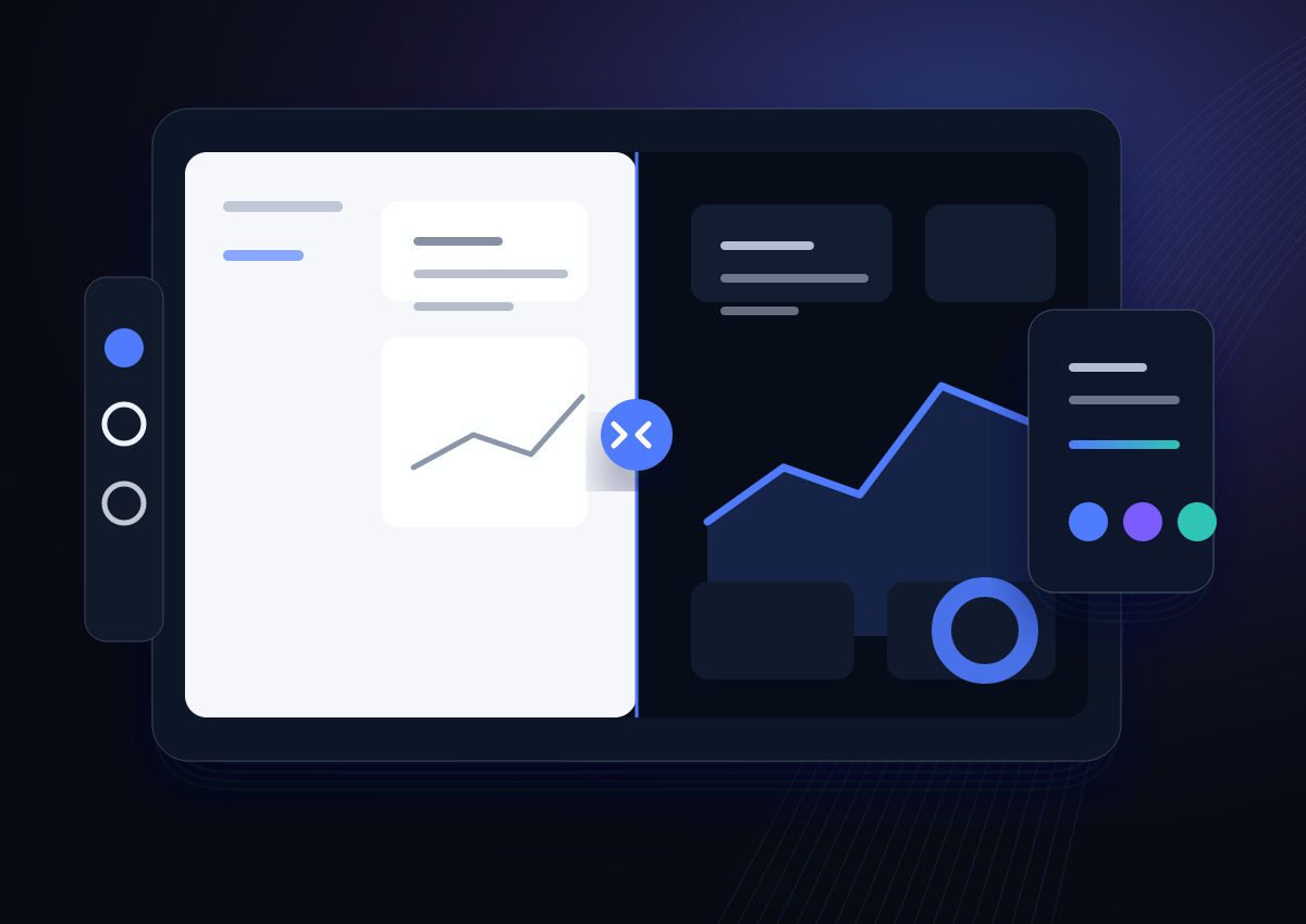 A screenshot editing workspace with an AI mask and brand color controls